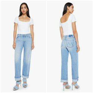 💕MOTHER SUPERIOR💕 The Dodger Button Hover Cuff Jeans ~ Funk N' Flair 28 NWOT